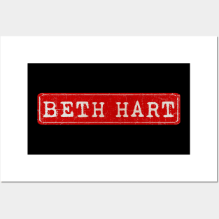 vintage retro plate Beth Hart Posters and Art